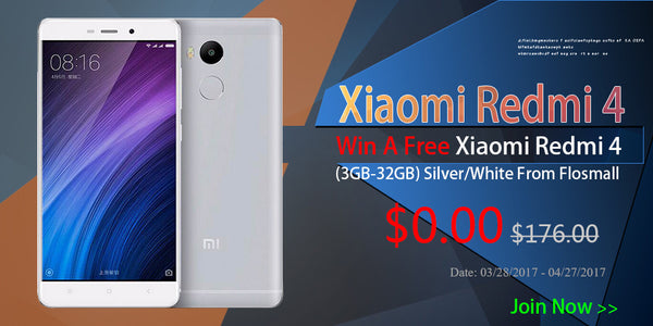 Win A Free Xiaomi Redmi 4 (3GB-32GB) Silver/White From Flosmall ...