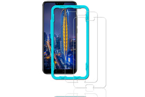 Ibywind Honor 10 Tempered Glass Screen Protector with Bubble Free Installation Applicator,Anti-Fingerprint,without White Edges for Honor 10(Pack of 2)-Transparent