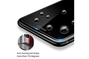 Ibywind Xiaomi Mi 8 Tempered Glass Screen Protector with Bubble Free Installation Applicator,Anti-Fingerprint,without White Edges for Xiaomi Mi 8(Pack of 2)-Transparent