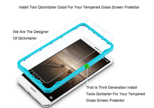 [2PCS PACK] Huawei Mate 9 SCREEN PROTECTOR,**BUBBLE FREE INSTALLATION APPLICATOR** FLOS TEMPERED GLASS SCREEN PROTECTOR [ANTI-FINGERPRINT] FOR Huawei Mate 9 -TRANSPARENT