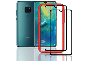 Ibywind Huawei Mate 20 Screen Protector [Pack of 2]-3D Full Coverage Premium 9H Tempered Glass Screen Protectors with Easy Install Kit for Huawei Mate 20