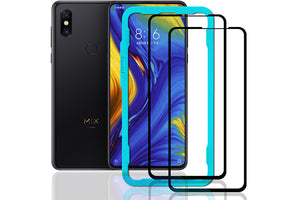 Ibywind Xiaomi Mi Mix3 Screen Protector [Pack of 2]-3D Full Coverage Premium Tempered Glass Screen Protectors with Easy Install Kit for Xiaomi Mi Mix3