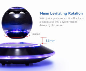 Wireless Maglev Bluetooth Speaker With LED Flash Magnetic Base