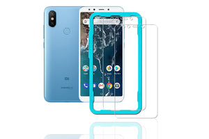 Ibywind Xiaomi Mi A2 Screen Protector [Pack of 2] Premium Tempered Glass Screen Protectors with Easy Install Kit for Xiaomi Mi A2