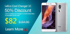 50% Discount For LeEco Coolpad Cool Changer 1C (3GB-32GB) Silver At Incredible 82USD Only!