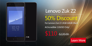 50% Discount For Lenovo Zuk Z2 (4GB-64GB) Black At Incredible 110USD Only!