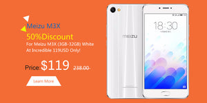 50% Discount For Meizu M3X (3GB-32GB) White At Incredible 119USD Only!