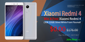 Win A Free Xiaomi Redmi 4 (3GB-32GB) Silver/White From Flosmall