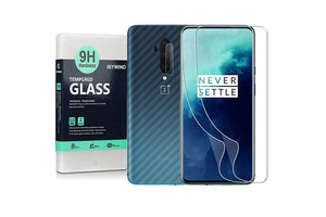 Ibywind Clear TPU Film Screen Protector For OnePlus 7T Pro/OnePlus 7 Pro,[Pack of 2],Camera Lens Protector,Back Carbon Fiber Film Protector,In-Display Fingerprint Support,Bubble Free