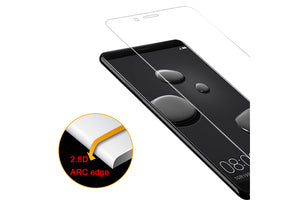 [2PCS PACK] Huawei Mate 10 Pro SCREEN PROTECTOR,**BUBBLE FREE INSTALLATION APPLICATOR** FLOS TEMPERED GLASS SCREEN PROTECTOR [ANTI-FINGERPRINT] FOR Huawei Mate 10 Pro -TRANSPARENT