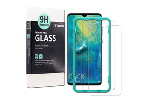 Ibywind Screen Protector for Huawei Mate 20 [Pack of 2] 9H Tempered Glass Screen Protectors with Easy Install Kit-Transparent