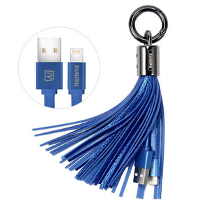 Tassels Ring Series - Apple Lightning Fast & Durable Charging Cable / Data Transfer - Tassels Style Key Chain - Stylish, Fashionable, Creative, Convenient