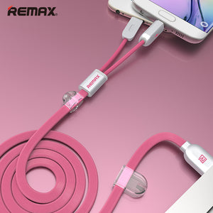 Remax 2.1A Charging And Data Transmisson Cable For Apple Lighting/Micro Usb 2 In 1