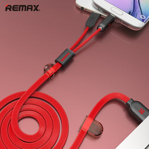 Remax 2.1A Charging And Data Transmisson Cable For Apple Lighting/Micro Usb 2 In 1