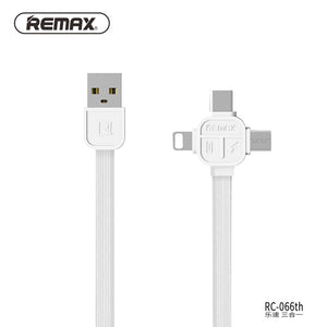 3 In 1 Charging Cable With Data Sync For Apple Lighting/Type-C/Micro USB-3.3 Feet (1 Meter)
