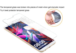 [2PCS PACK] Huawei Honor 7X SCREEN PROTECTOR,**BUBBLE FREE INSTALLATION APPLICATOR** FLOS TEMPERED GLASS SCREEN PROTECTOR [ANTI-FINGERPRINT] FOR Huawei Honor 7X -TRANSPARENT