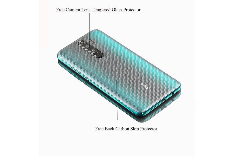 Ibywind Screen Protetor for Redmi Note 8 Pro [Pack of 2] with Camera Lens  Tempered Glass Protector,Back Carbon Fiber Skin Protector,Including Easy  Install Kit : : Electronics
