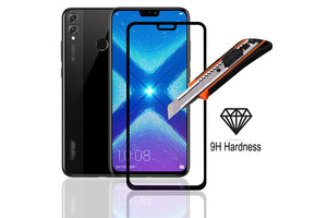 Ibywind Honor 8X Screen Protector [Pack of 2]-3D Full Coverage Premium Tempered Glass Screen Protectors with Easy Install Kit for Honor 8X