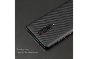 Ibywind Screen Protector for Xiaomi Mi 9T /Mi 9T Pro [Pack of 2] with Camera Lens Tempered Glass Protector,Back Carbon Fiber Skin Protector,Including Easy Install Kit