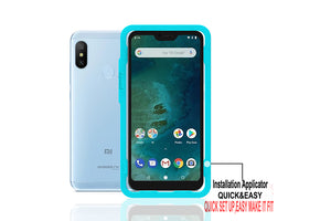 Ibywind Xiaomi Mi A2 Lite Screen Protector [Pack of 2]-3D Full Coverage Premium 9H Tempered Glass Screen Protectors with Easy Install Kit for Xiaomi Mi A2 Lite