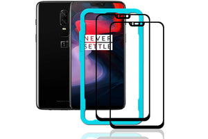Ibywind OnePlus 6 Screen Protector [Pack of 2]-3D HD Full Coverage Premium Tempered Glass Screen Protectors with Easy Install Kit for OnePlus 6