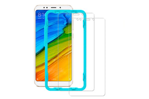 [2PCS PACK] Redmi 5 Plus SCREEN PROTECTOR,**BUBBLE FREE INSTALLATION APPLICATOR** FLOS TEMPERED GLASS SCREEN PROTECTOR [ANTI-FINGERPRINT] FOR Redmi 5 Plus -TRANSPARENT